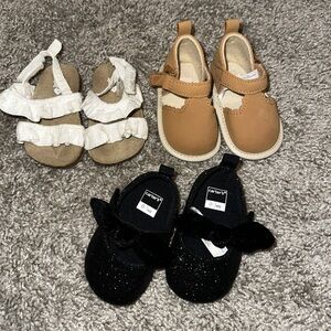 0-3M baby girl shoes bundle
